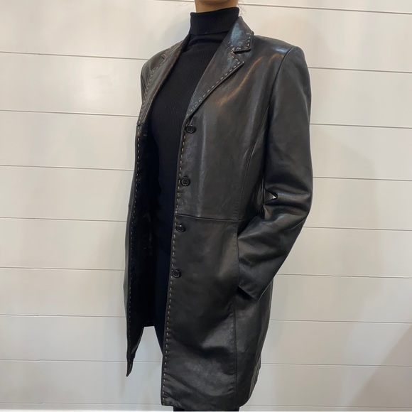 Genuine leather coat - Picture 2 of 10